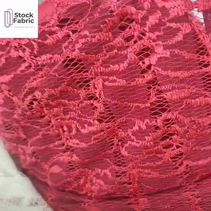 China textile hot selling woven full flower  bridal colorful lace without elastic fabric stock lot for clothing
