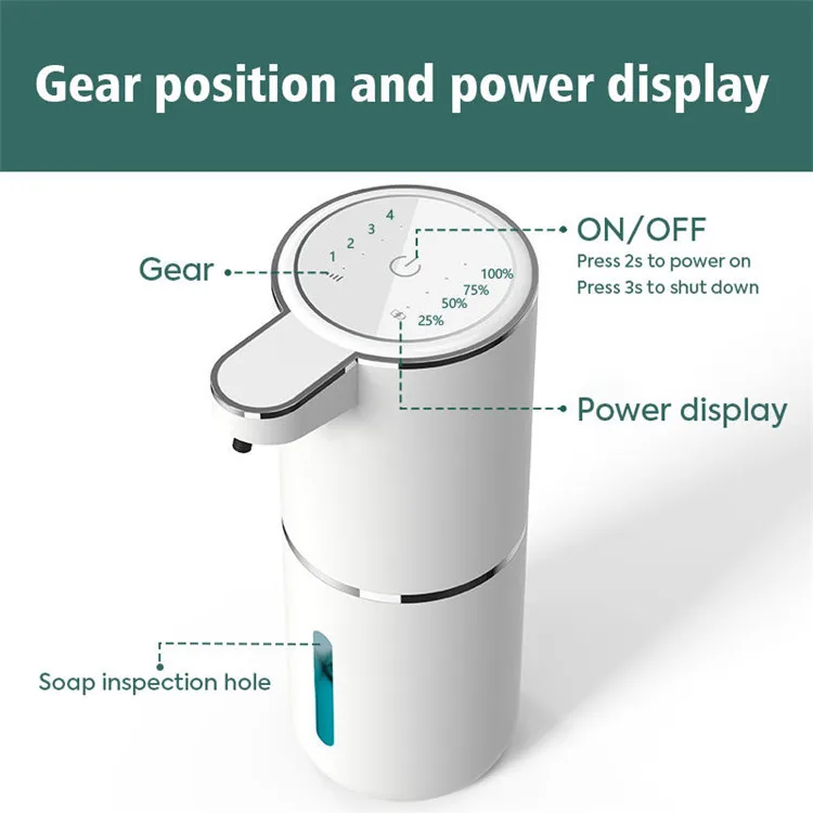 Dispensador De Jabon Automatico Touchless Infrared Electric Foam Soap Dispenser