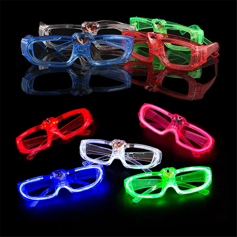 Christmas festival party LED luminous glasses square Cold Light Bar nightclub party supplies