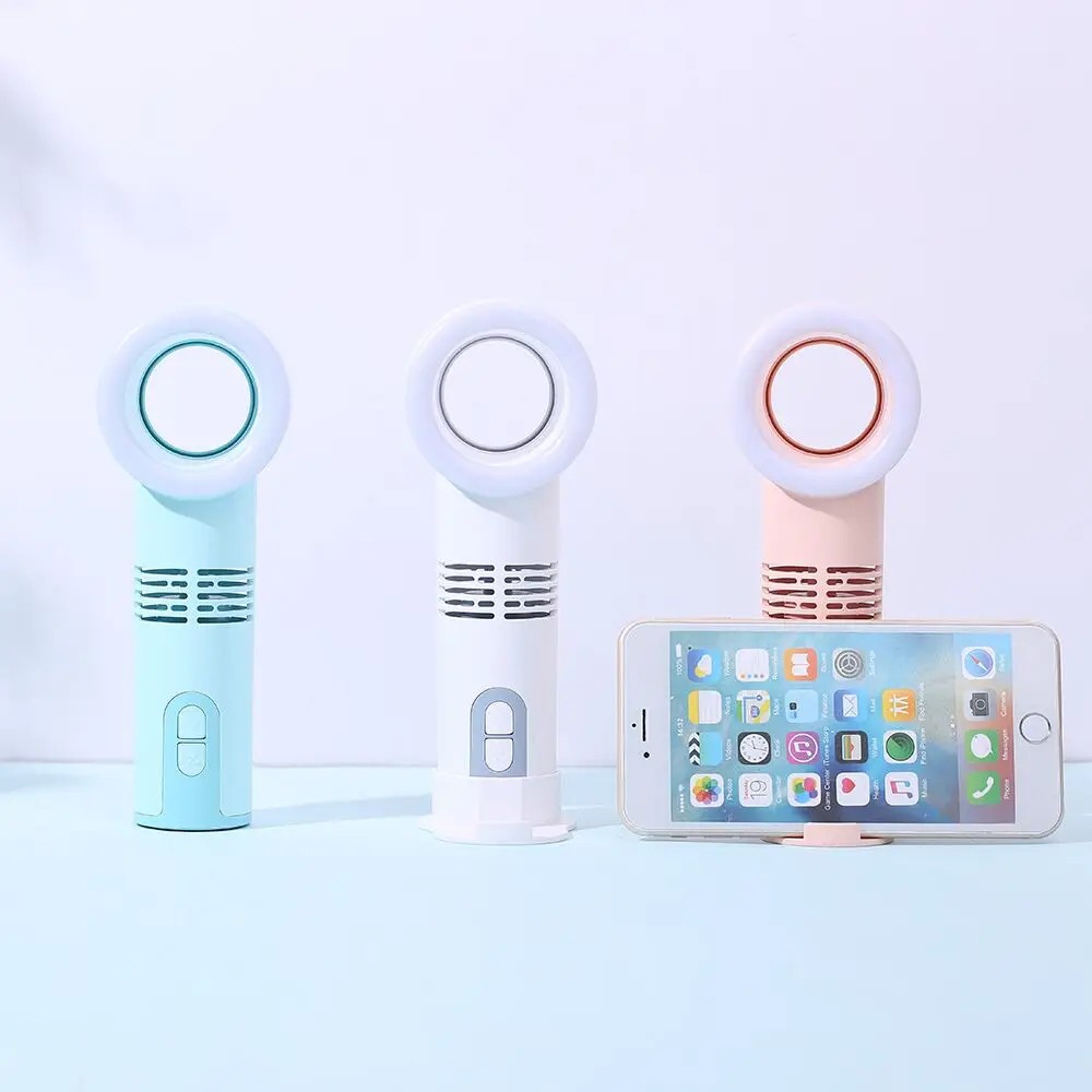 
Zero 11 Portable Bladeless Fan Handheld Silent ReChargeable Cordless Leafless Mini Desktop USB Fan With Supplement LED Light 