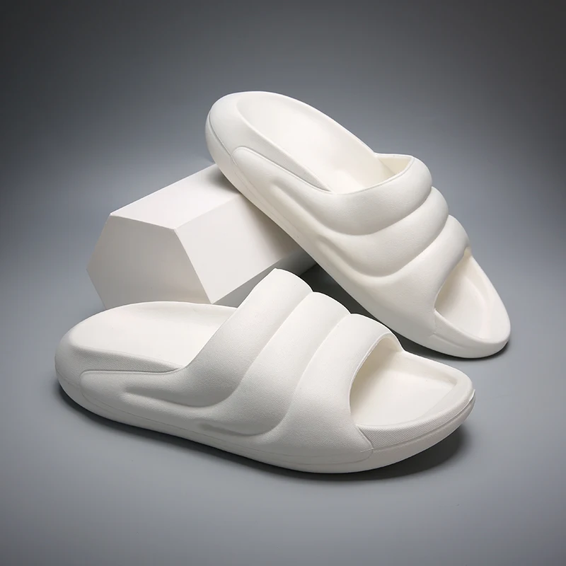 Custom Logo Unisex Summer Beach EVA Home Slippers Bathroom Yeezy Slides Slippers For Men