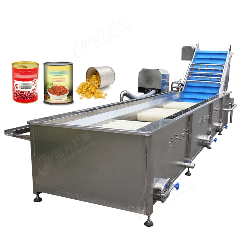 Turnkey Project Corn White Kidney Beans Canned Food Processing Machine Production Line Automatic