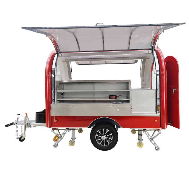 Coffee, tea, ice cream, chip, salad, Factory Customized SL-6 mobile food truck food trailer