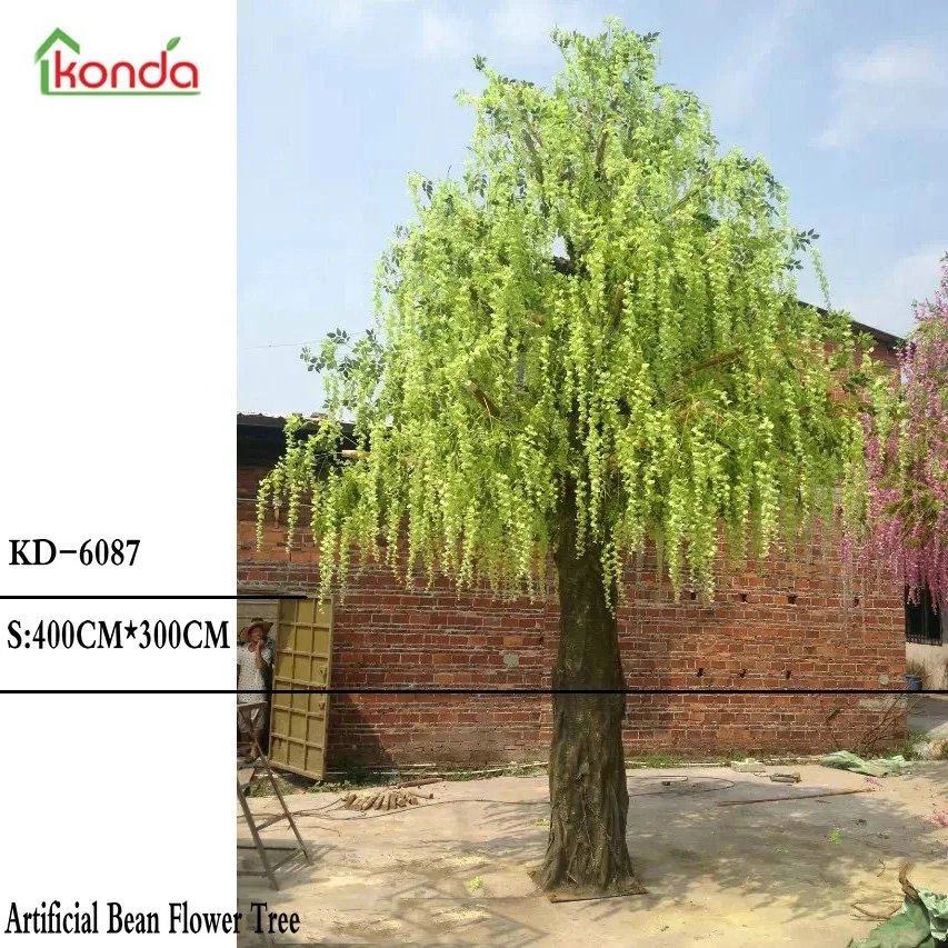 large customized size ornamental bean flower tree artificial tree for wedding