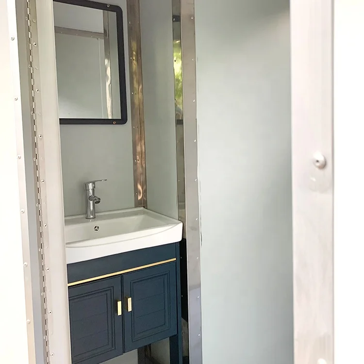 Portable Restroom Trailers Reliable Onsite Services Luxury Prefab Trailer Bathroom Mobile Toilet Trailer For Sale
