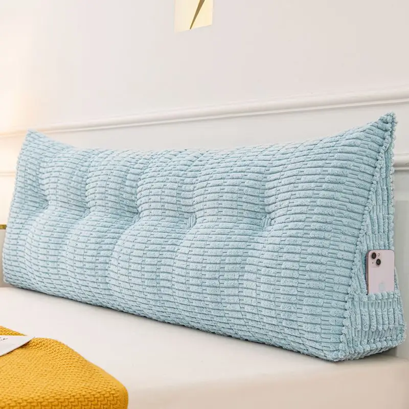 Hot Popular Qualified Soft Comfy Custom Removable And Washable Dorm Sofa Bed Home Decor Neck Back Support Wedge Headboard Pillow