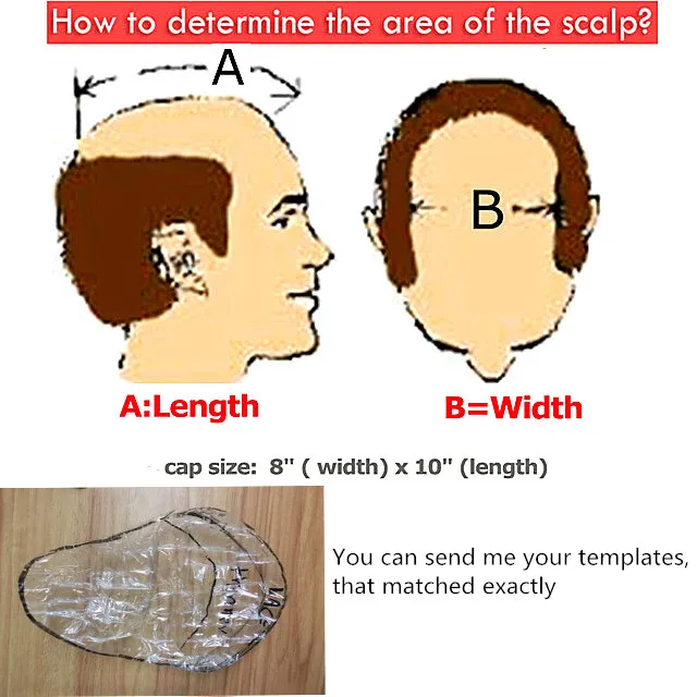 
0.03mm/0.05mm Poly Skin Base Toupee Hair Replacement Thin Skin Human Hair Toupee For Mens 