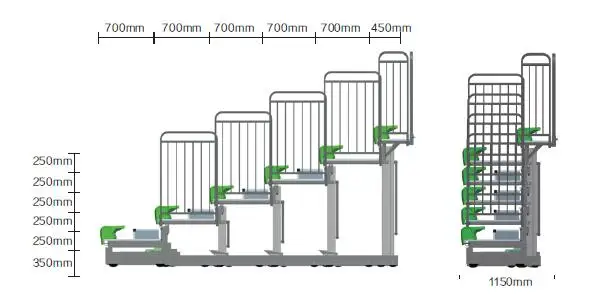 
Yourease Indoor Stadium Retractable Electric Folding Bleachers 