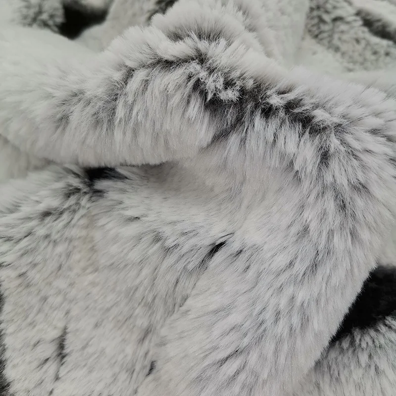 
fur cloth faux fur long hair plush fabric rabbit plush fabric 