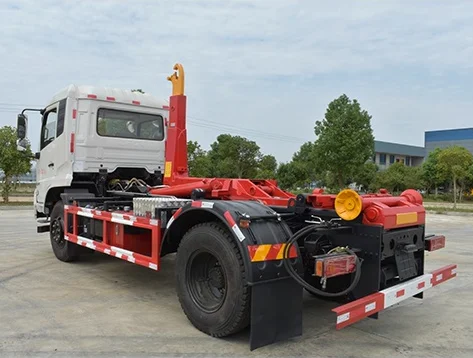 Оптовая продажа 10 м3 Dongfeng 4x2 задний погрузчик мусоровоз Съемный контейнер