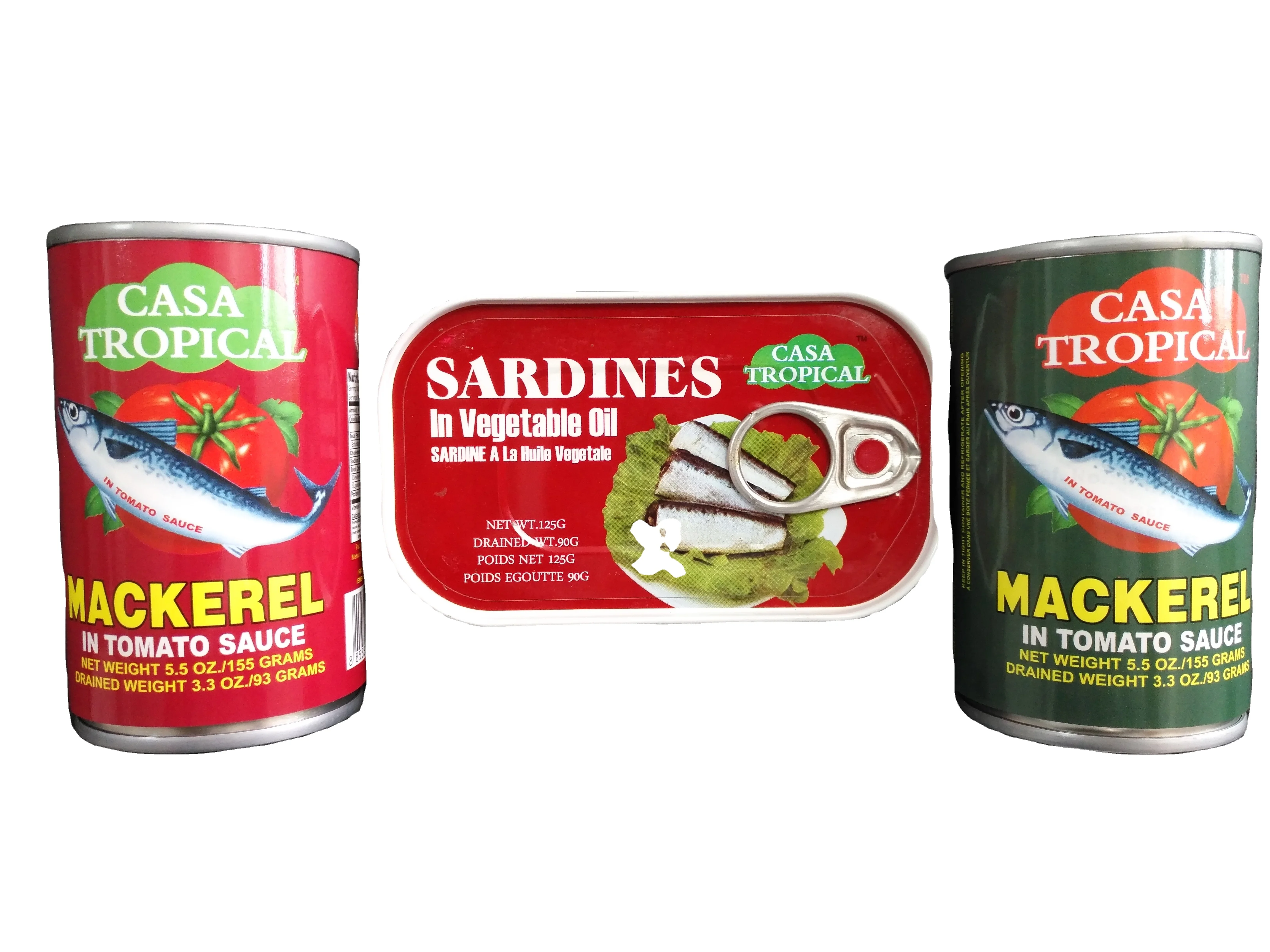 
Canned Sardine Fish In Hot Tomato Sauce With Chili Pepper 155g 
