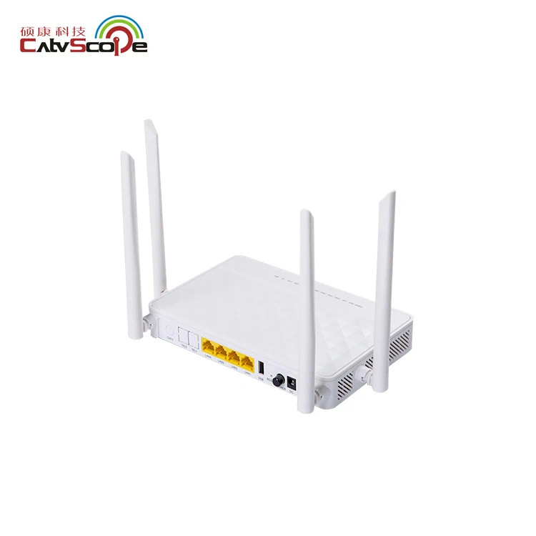 Dual Band gpon wifi router  gepon customized ports 5dBi 4 antennas onu ac ftth  xpon wifi router xpon gepon onu