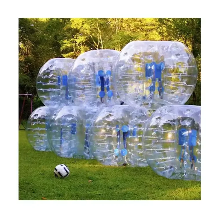 Hot Selling Body Zorb Bumper Ball Suit Inflatable Bubble Football Soccer Ball With Colored Dots