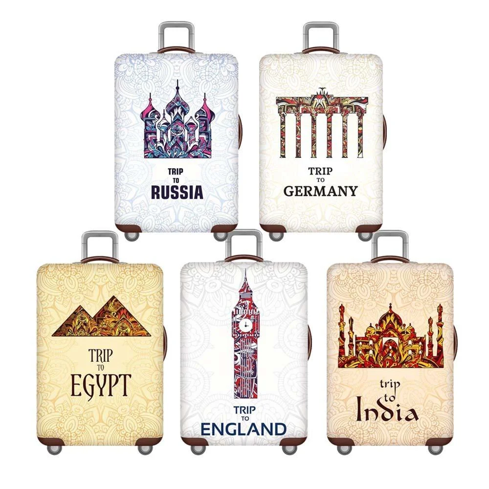 Travel Accessory Flag Sunflower Design Pattern Travel Luggage, Protective Cover Suitcase Case Bag Cover/