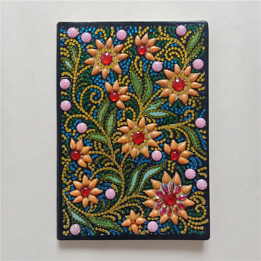 
Christmas Birthdays Gifts Ideas a5 African flowers Diy journal 5d diamond beads painting notebook 