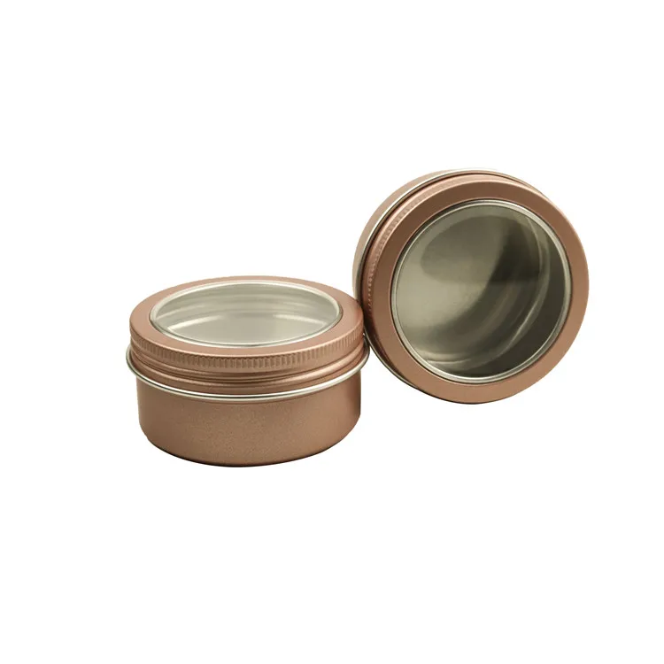 Promotional Beautiful Seamless Rose Gold Tins 4 Ounce Tin Candle Can 120ml 110ml 1.67oz aluminium tins for cosmetic packaging