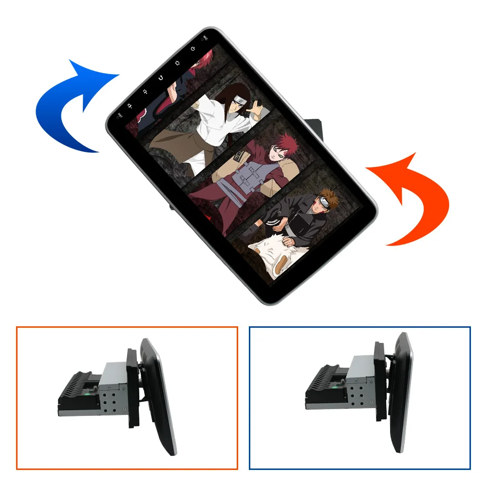 10-Inch 360-Degree Rotating Single Spindle Android Universal Car Navigator Portable USB Wireless CarPlay Mobile Phone