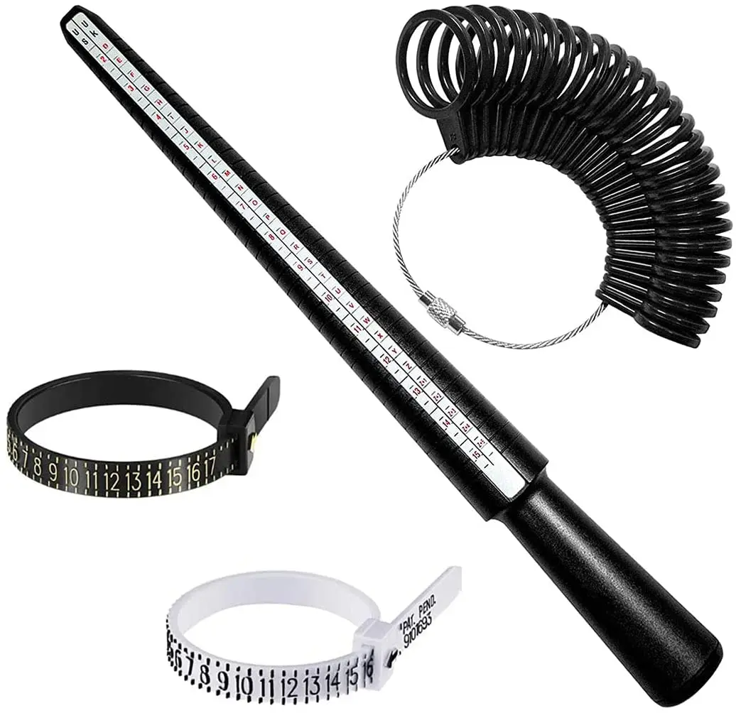 Easy To Get The Right Finger Size Us Custom Ring Sizer Gauge Measuring Tool For Women Men