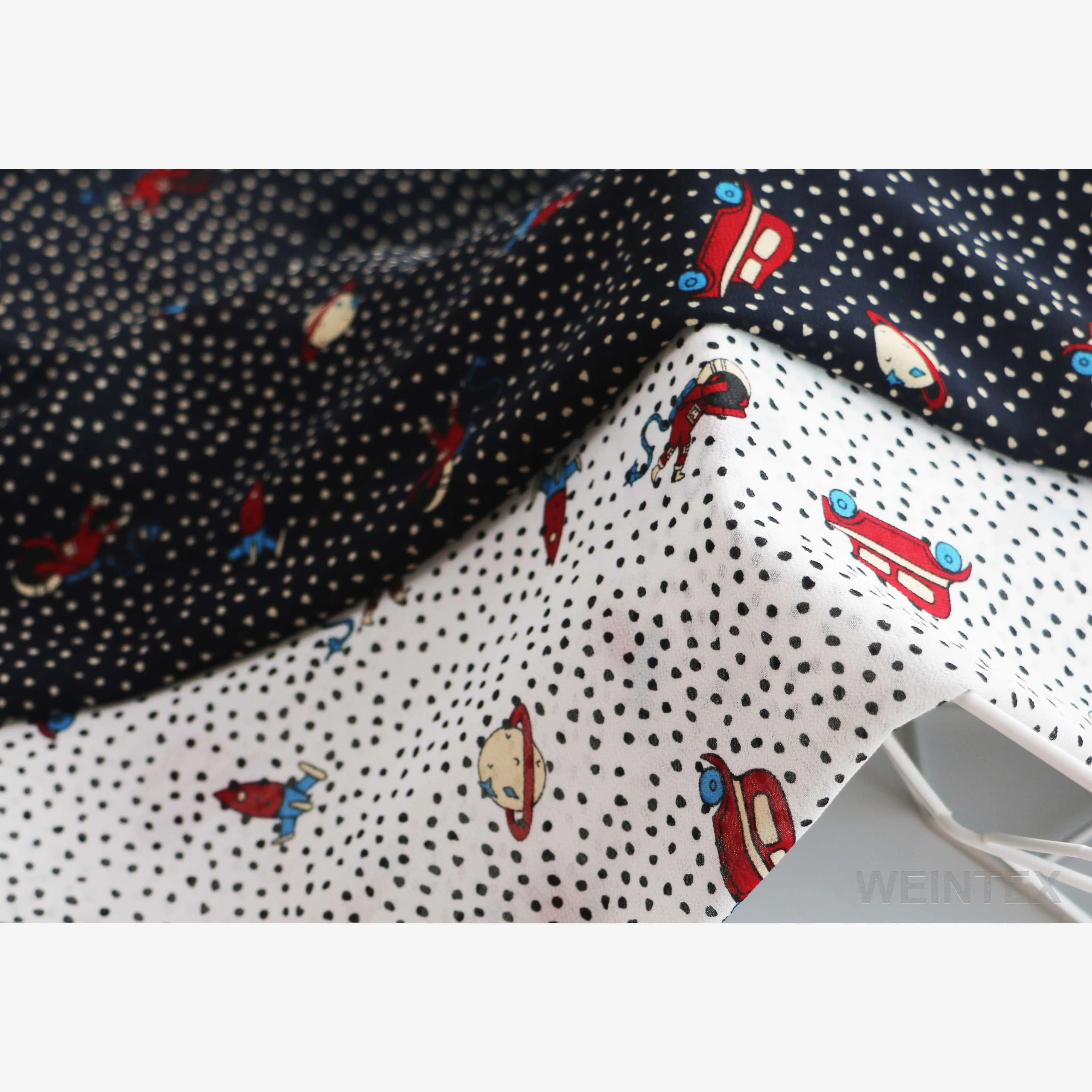 
Polka dot baby prints wholesale fabric breathable chiffon for garment  (62420681019)