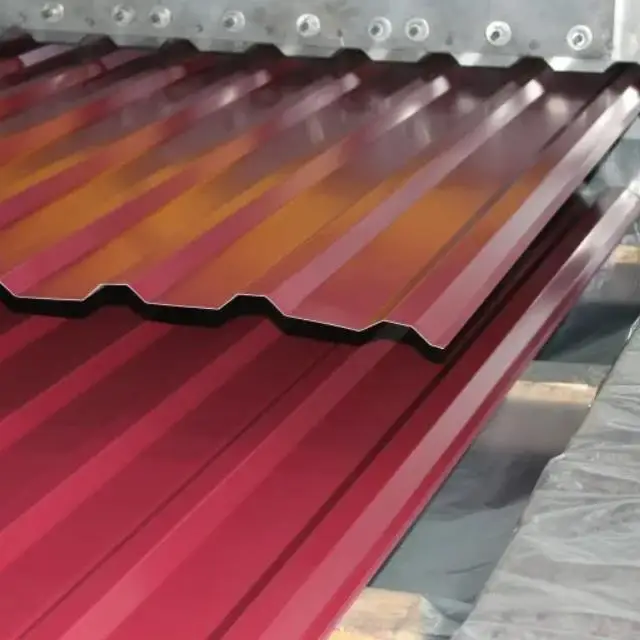Hign AL-Zn Steel Wall Panel Corrugated Metal Wave Roofing Tile Prepainted Galvalume Steel Sheets