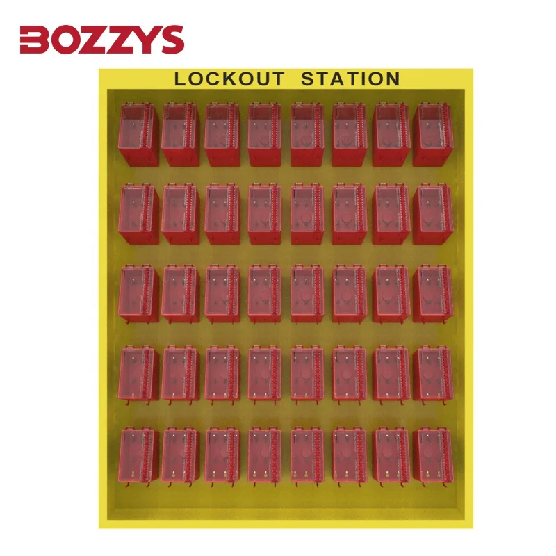 Can Accommodate 40 Boxes Safety Lockout Station Suitable for the Storage of Isolation Locks