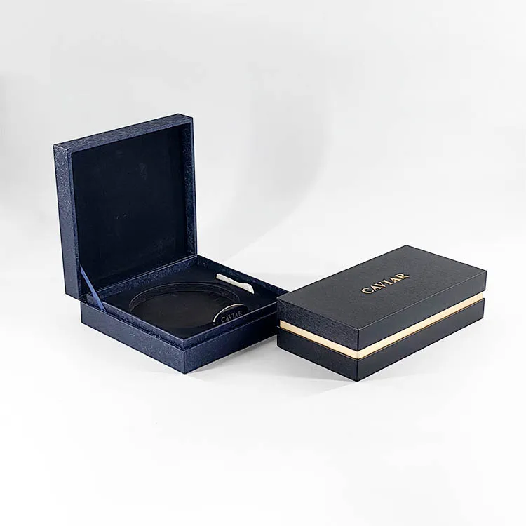 OEM Wholesale Customized Logo Free Design Custom  Black Boxes Caviar Gift Package Box