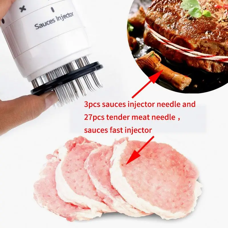 Бытовые кухонные инструменты инструмент для размягчения мяса из нержавеющей стали инжектор соуса