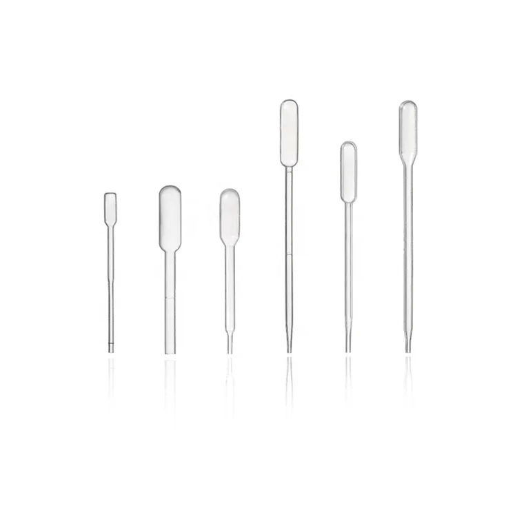 High transparency medical plastic disposable transfer pipettes
