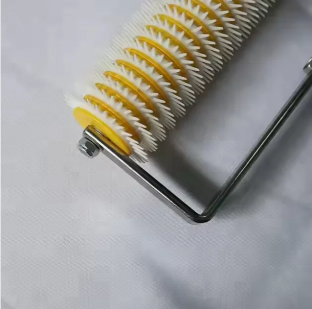 2024 Hot Sales Floor & Wall Air Bubble Removing Self Leveling Steel Spike Roller Epoxy Flooring Roller