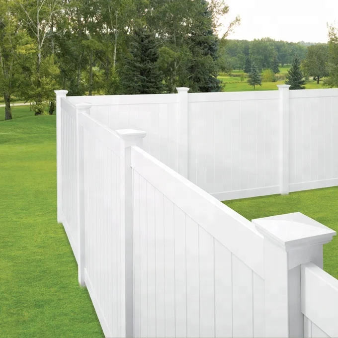 6x8 ft top Quality White Color Plastic PVC/Vinyl Cheap fence Privacy Fence Panels for sale
