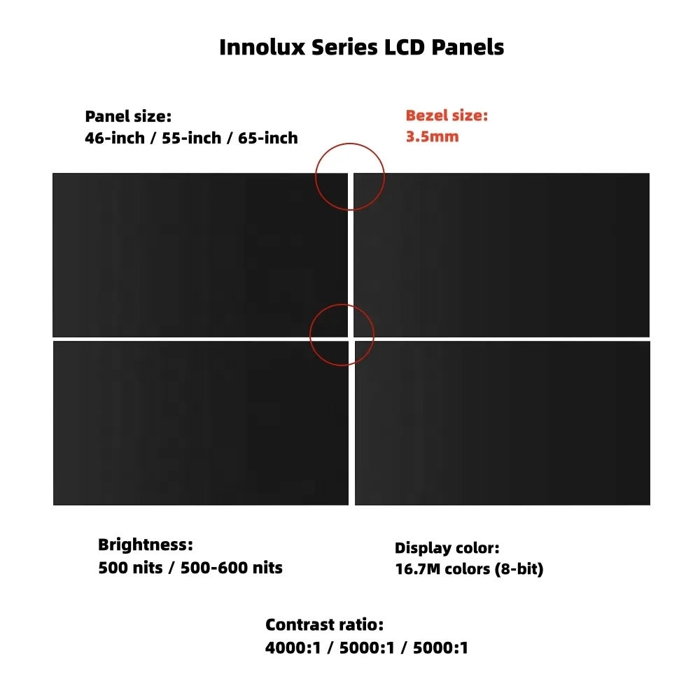 IDB Brand factory directly sell 46 55 65 Inch 4K LCD Video Wall Advertising Display Screen for wholesale import and export