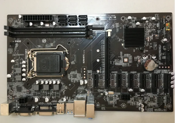  Материнская плата B250 LGA1151 для Intel ATX криптовалюты 12 PCIE3.0 DDR4 оптовая