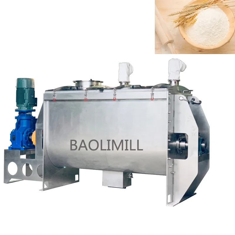 Industrial Powder Ribbon Blender Mixing