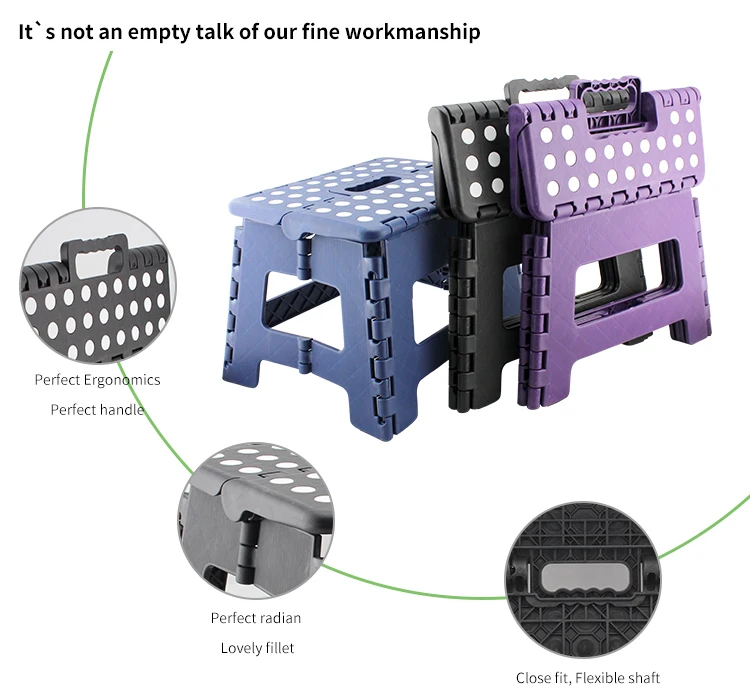 Kids And Adults Plastic Folding Stool Household Foot Folding Step Stool Babies and kids bathroom stool