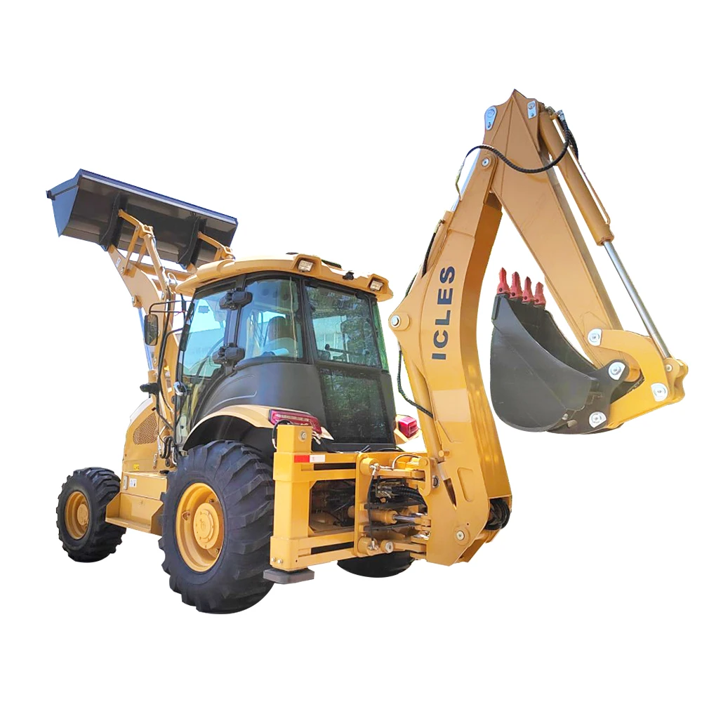 4x4 Compact Mini Small Tractor With Front End Loader and Backhoe