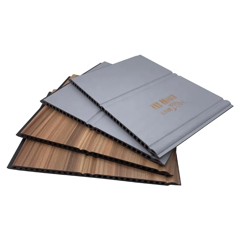 Wholesale 100*100mm Wpc Wood Plastic Composite Indoor Fluted Wall Panel Cladding Fluted Indoor Decorative Wall Panel