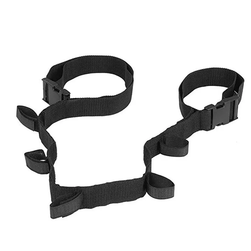 Custom Logo Car Fishing Rod Holder Belt Adjustable Magic Tape Adhesive Bandage Hold up to 5 Rod and Reel Fixed Fishing Rod Stand