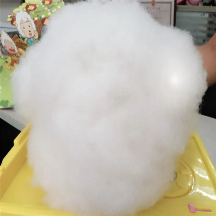100% Polyester Polyfill Conjugated Siliconized Polyester Staple Fibre Doll Filling Material