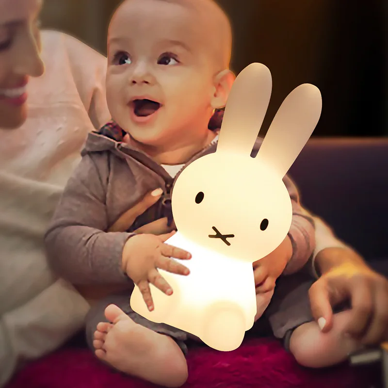 Colorlife NEW Rabbit Miffi Decoration LED Night Light Bedside Sleeping Baby Cartoon Table lamp