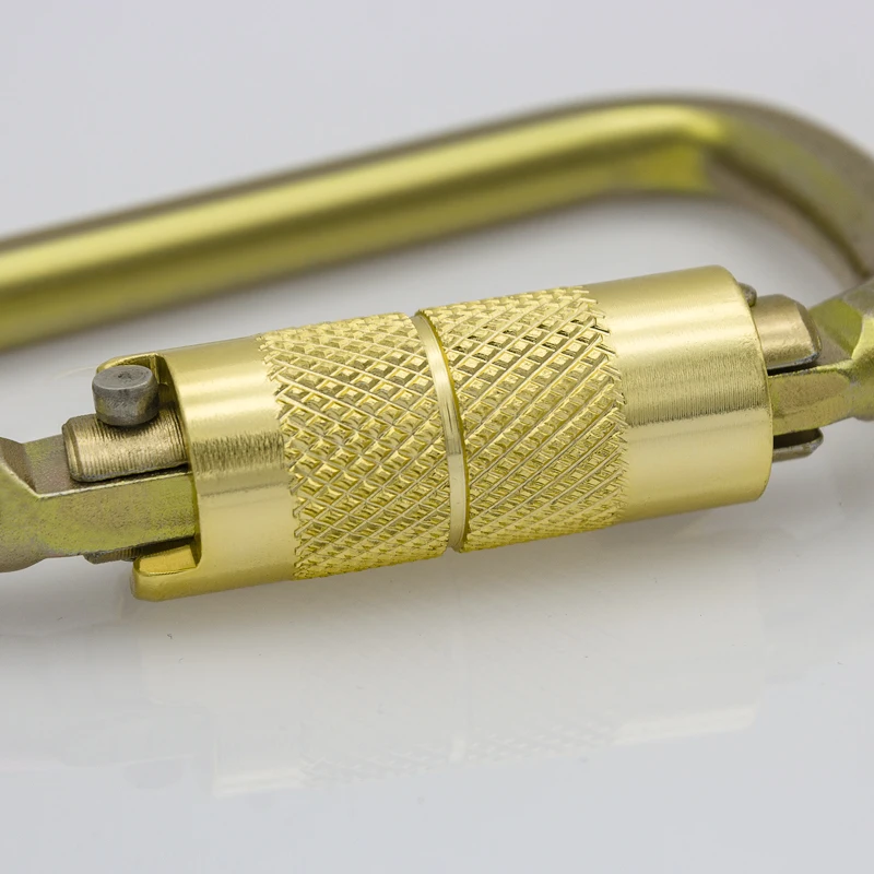 30KN стальной карабин Сверхмощный D-образный автоматический замок альпинистский карабин для воздушных работ