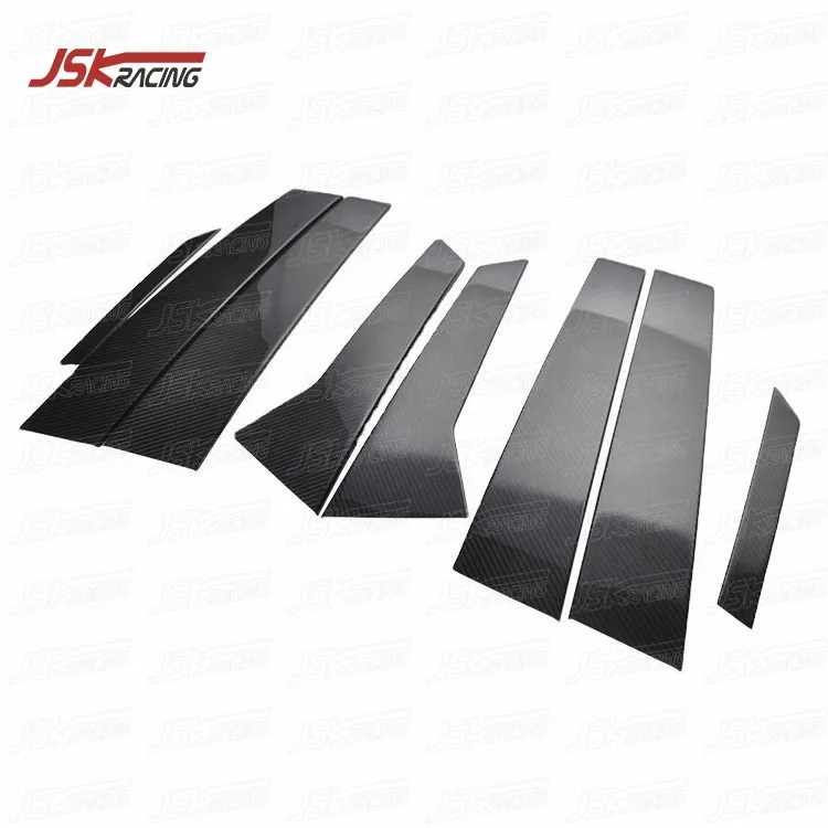 DRY CARBON FIBER B C PILLAR (8 PCS) FOR 2014-2017 PORSCHE MACAN