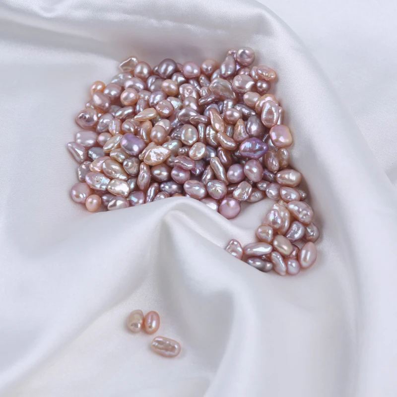 Wholesale 5-7mm Natural Freshwater Purple Pearl Keshi Irregular Pearl
