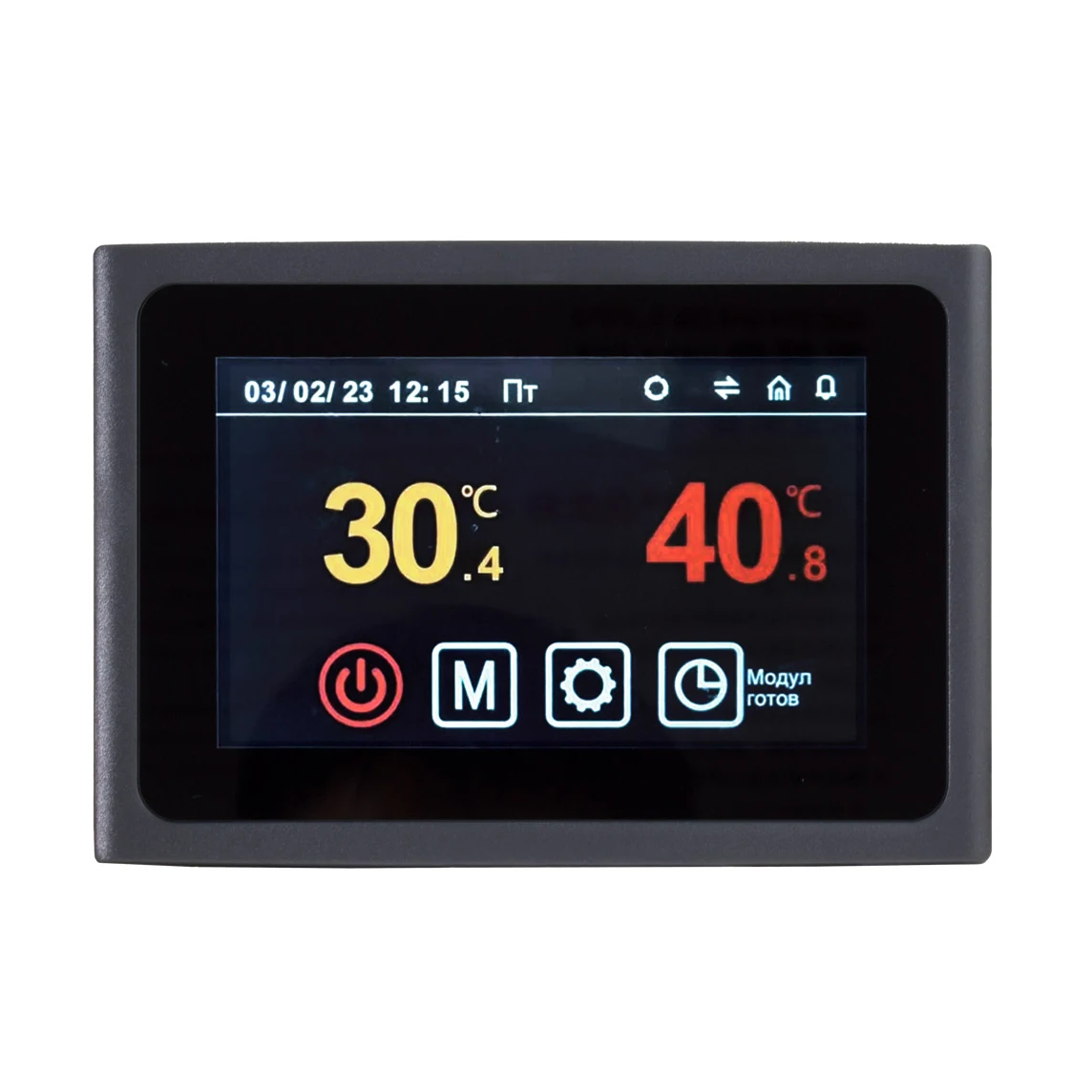 Heat pump controller display