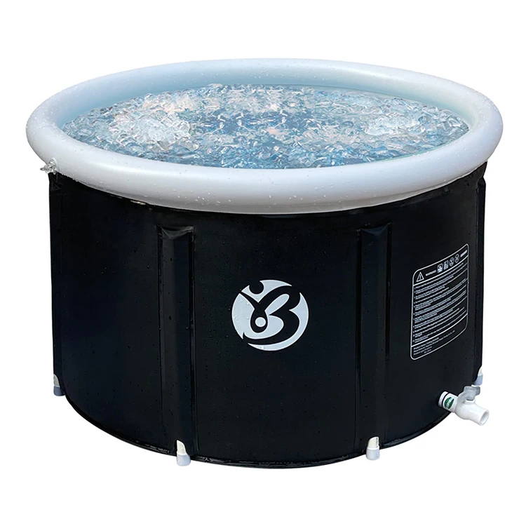 Inflatable person pvc folding adult hot cold water cooler cold plunge tub