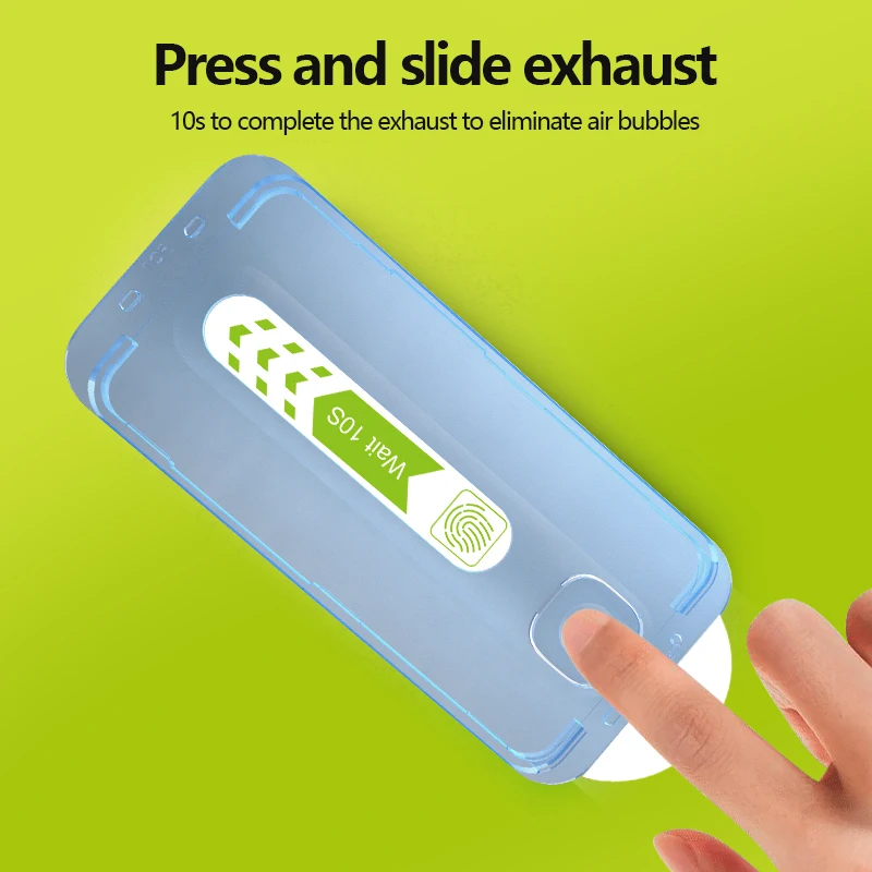 Free sample PMMA tempered glass screen protector installation kit for iphone 13 14 pro max tempered glass screen protector