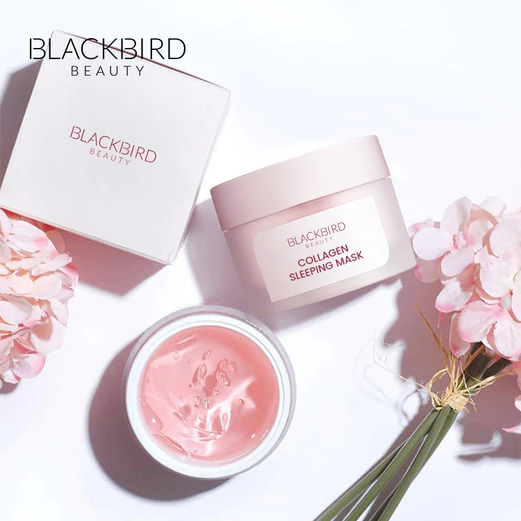 Private Label Customized Logo Moisturizing Collagen Overnight Mask Nourishing Soothing Organic Deep Cleansing Face Mask