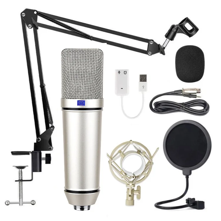 
 Hot selling factory direct sale flexible desktop microphone stand microphone arm stand professional recording microphone stand  