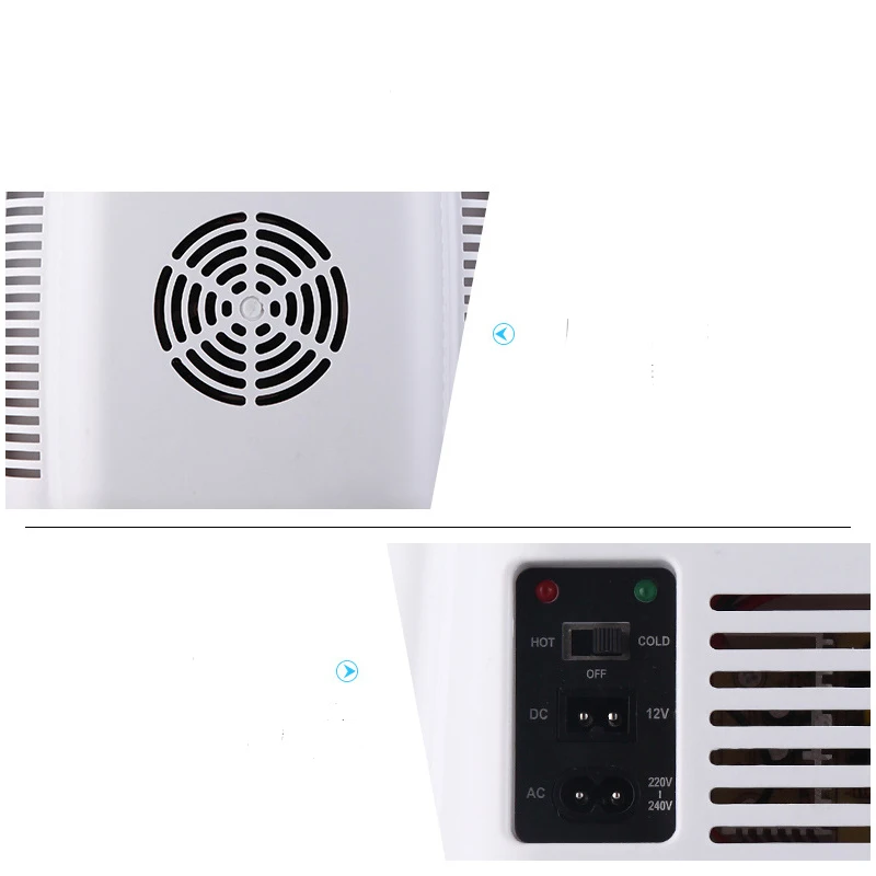 New design 13L capacity cold ready to ship cosmetic makeup fridge DC12V