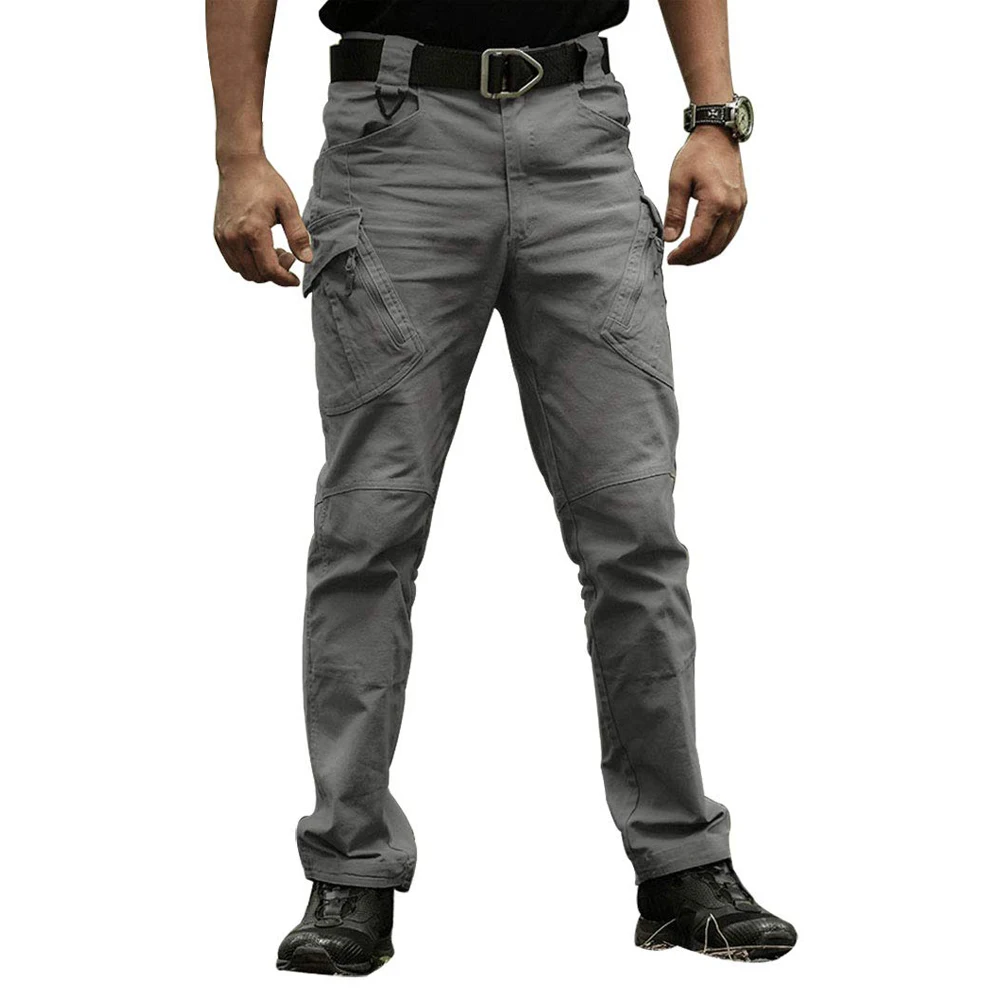 Bleach Resistant Mens Cargo Work Pants, Outdoor Jogging Hiking Jeans Casual Pants Trousers