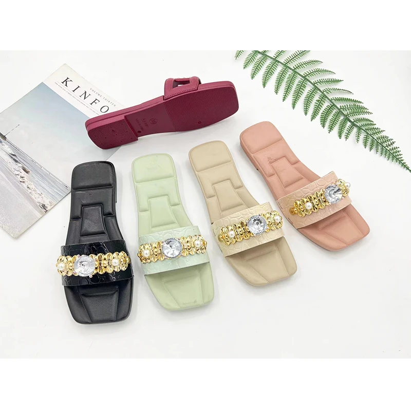 Fashion Design thick soles trendy anti-slip ladies designers slippers shoes